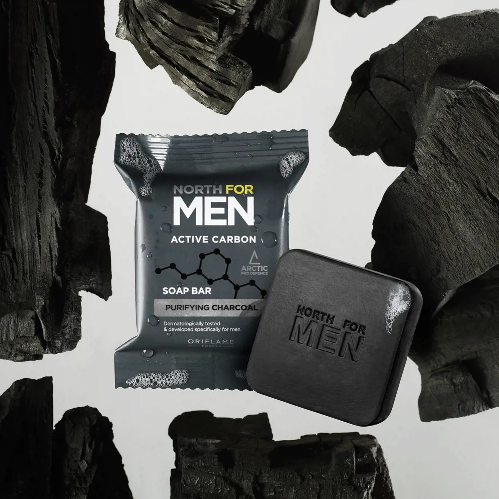 North For Men Active Carbon Soap