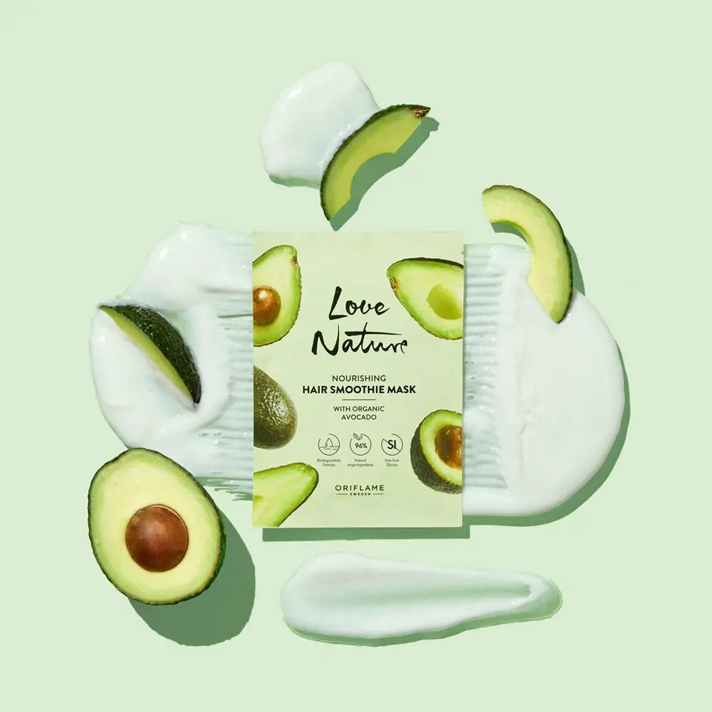 Love Nature Reparative Hair Mask Containing Organic Avocado