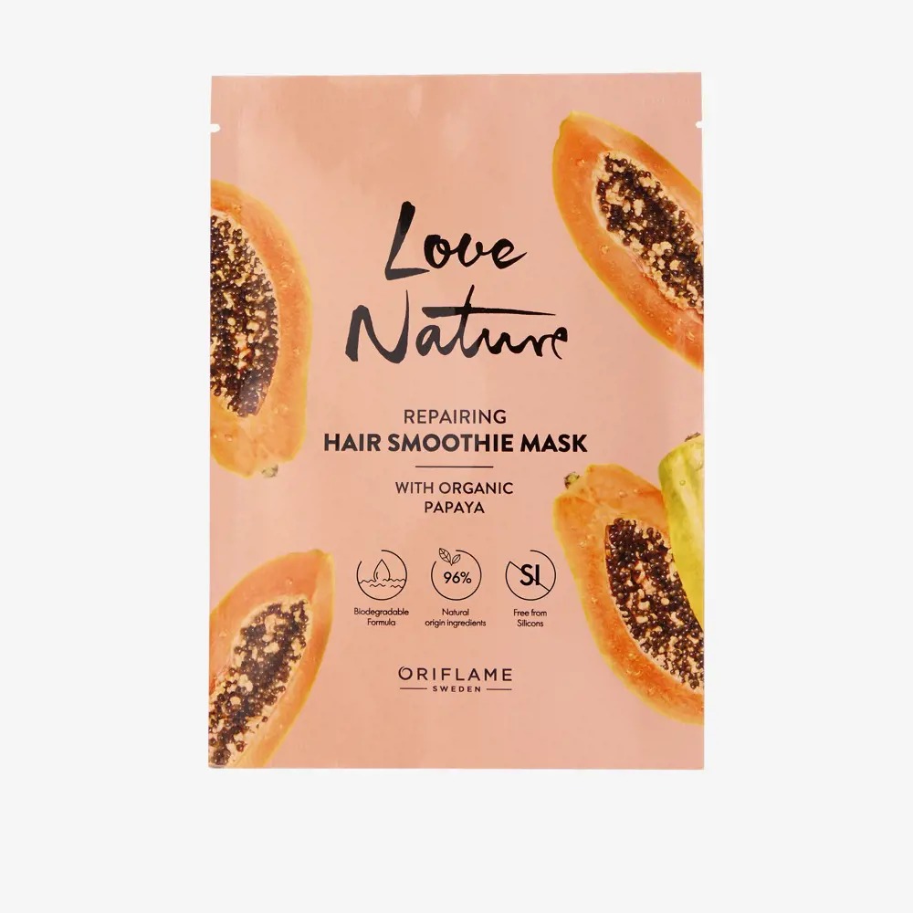 Love Nature Reparative Hair Mask Containing Organic Papaya